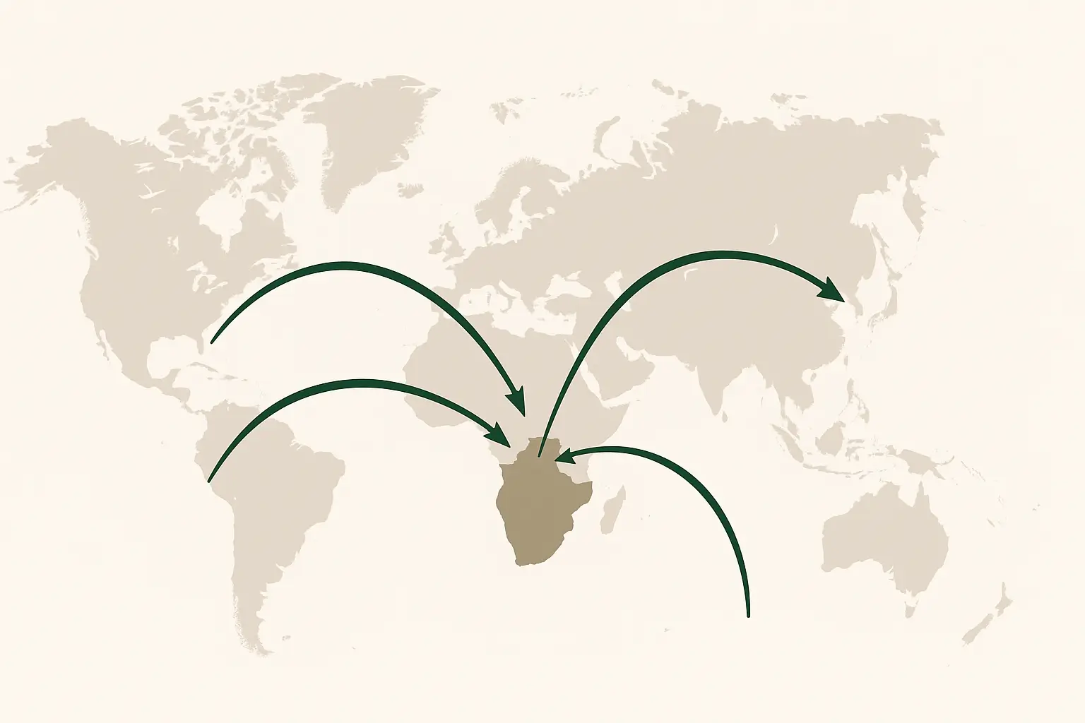 Global reach map